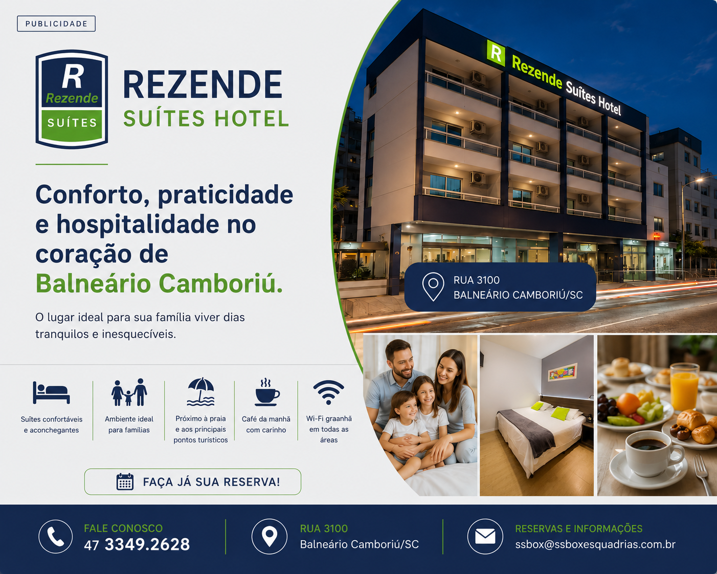 Publicidade Rezende Suítes Hotel